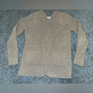 So brand cardigan sweater with pockets